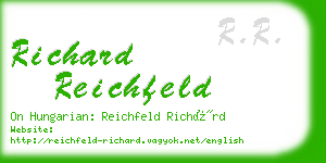 richard reichfeld business card